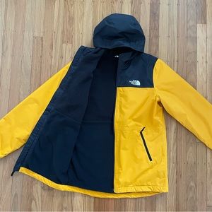 The North Face Boys Storm Rain Jacket size XL (18/20) in yellow